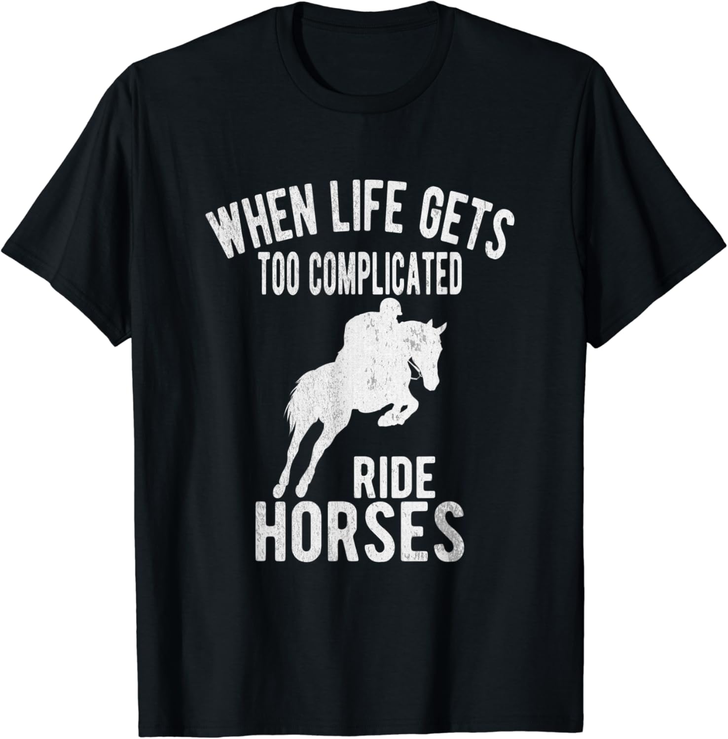 Unique Funny Horse Riding Themed TShirt Clothing, Shoes